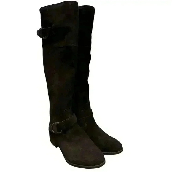 CROWN VINTAGE BLAZE BRIWN SUEDE KNEE HIGH RIDING BOOTS SIZE 6 - Picture 9 of 14